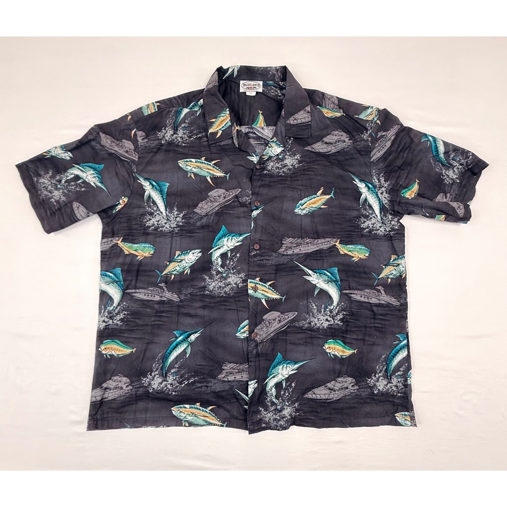 Pacific Legend Mens 3XL Fishing‎ Shirt Marlin Tuna Mahi Mahi Made in Hawaii